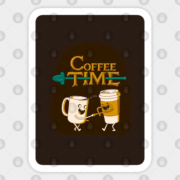 Coffee Time Sticker by Boztik-Designs